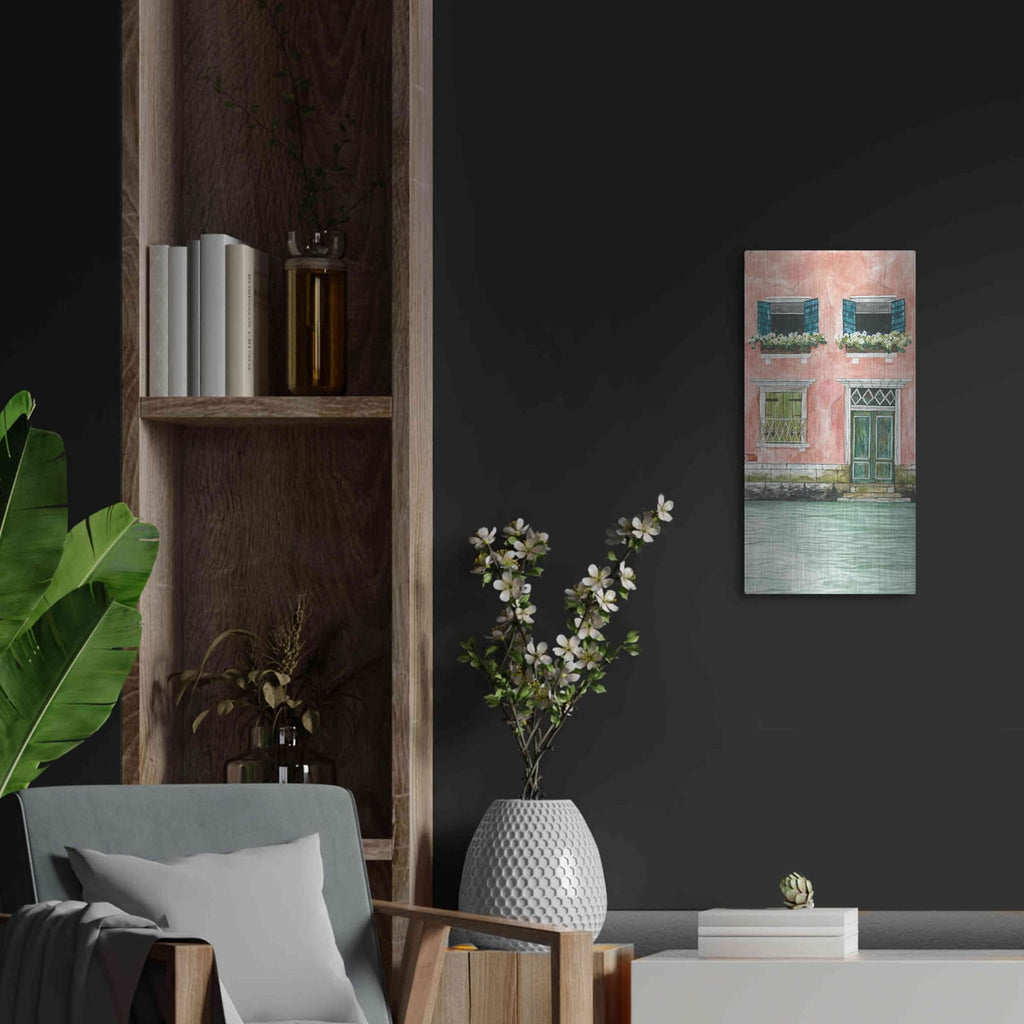 'Grand Canal I' by Cindy Jacobs – Metal Wall Art, 12x24 room view