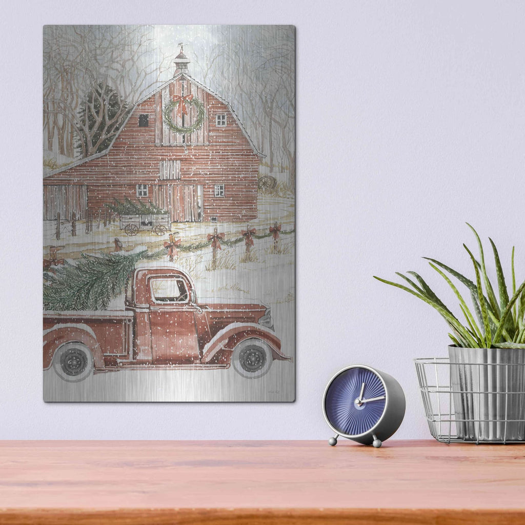 'Christmas Trees for the Holidays' by Cindy Jacobs – Metal Wall Art, 12x16 room view