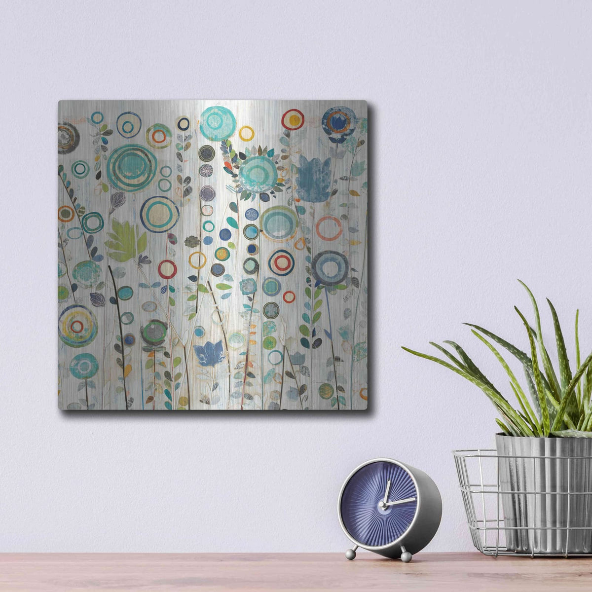 'Ocean Garden I' by Candra Boggs – Metal Wall Art, 12x12 room view