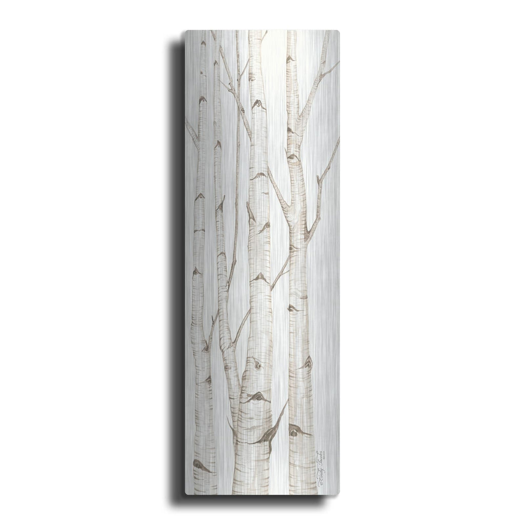 'Birch Trees I' by Cindy Jacobs – Metal Wall Art