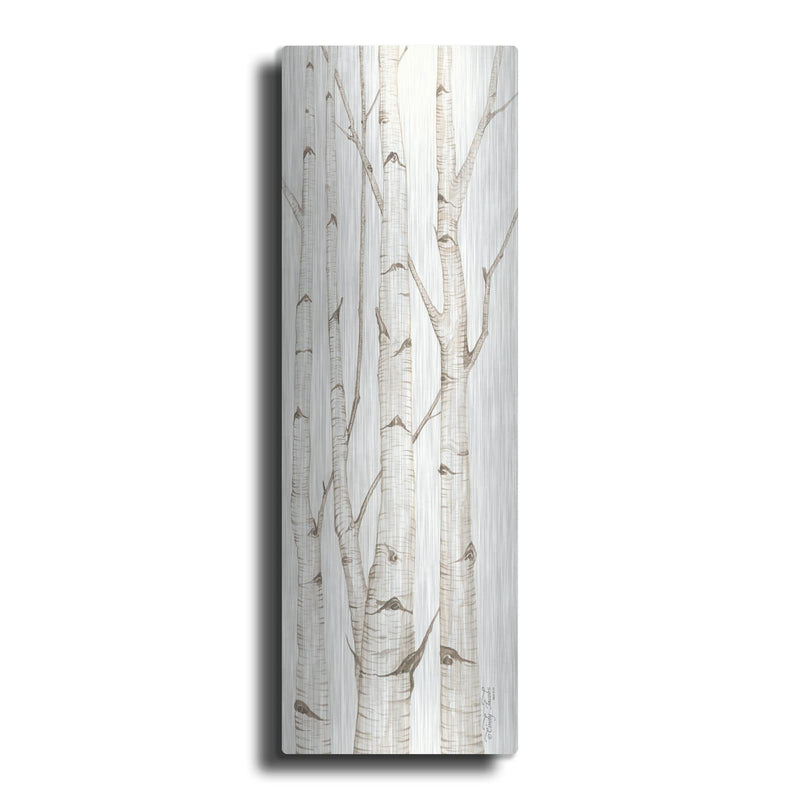 'Birch Trees I' by Cindy Jacobs – Metal Wall Art
