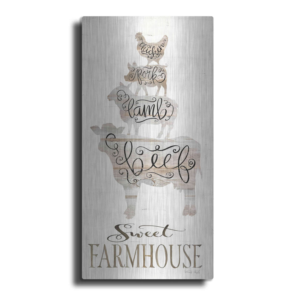 'Sweet Farmhouse' by Cindy Jacobs – Metal Wall Art