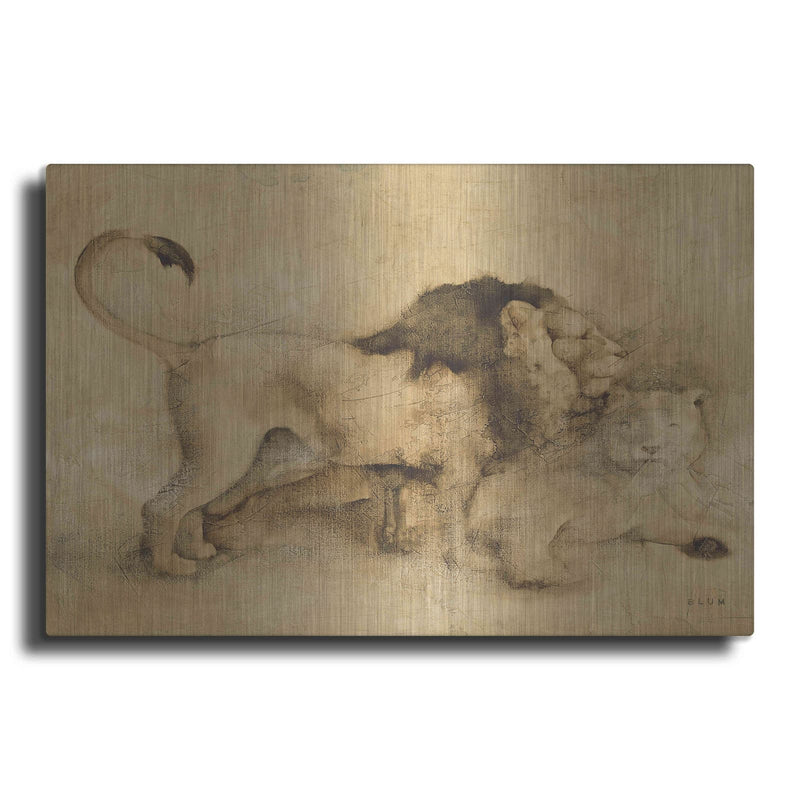 'Global Lions Light Crop' by Cheri Blum – Metal Wall Art