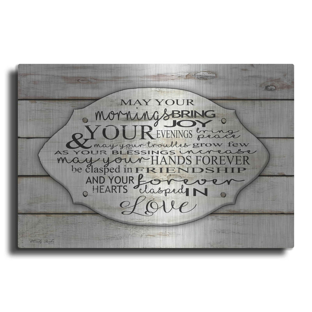 'May Your Morning Bring Joy' by Cindy Jacobs – Metal Wall Art