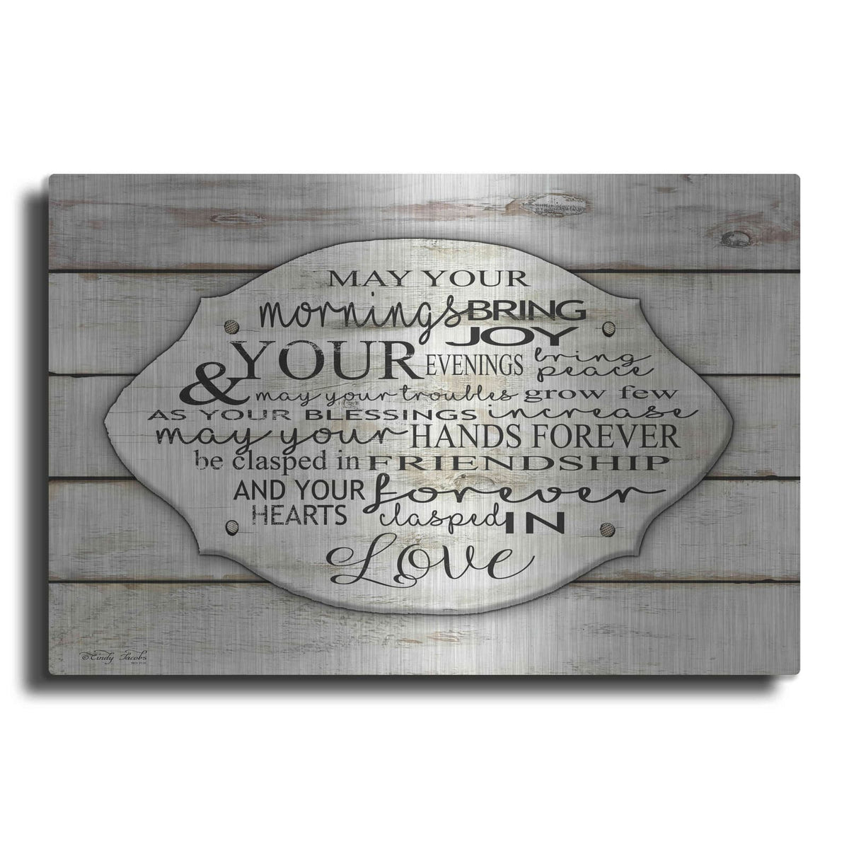 'May Your Morning Bring Joy' by Cindy Jacobs – Metal Wall Art