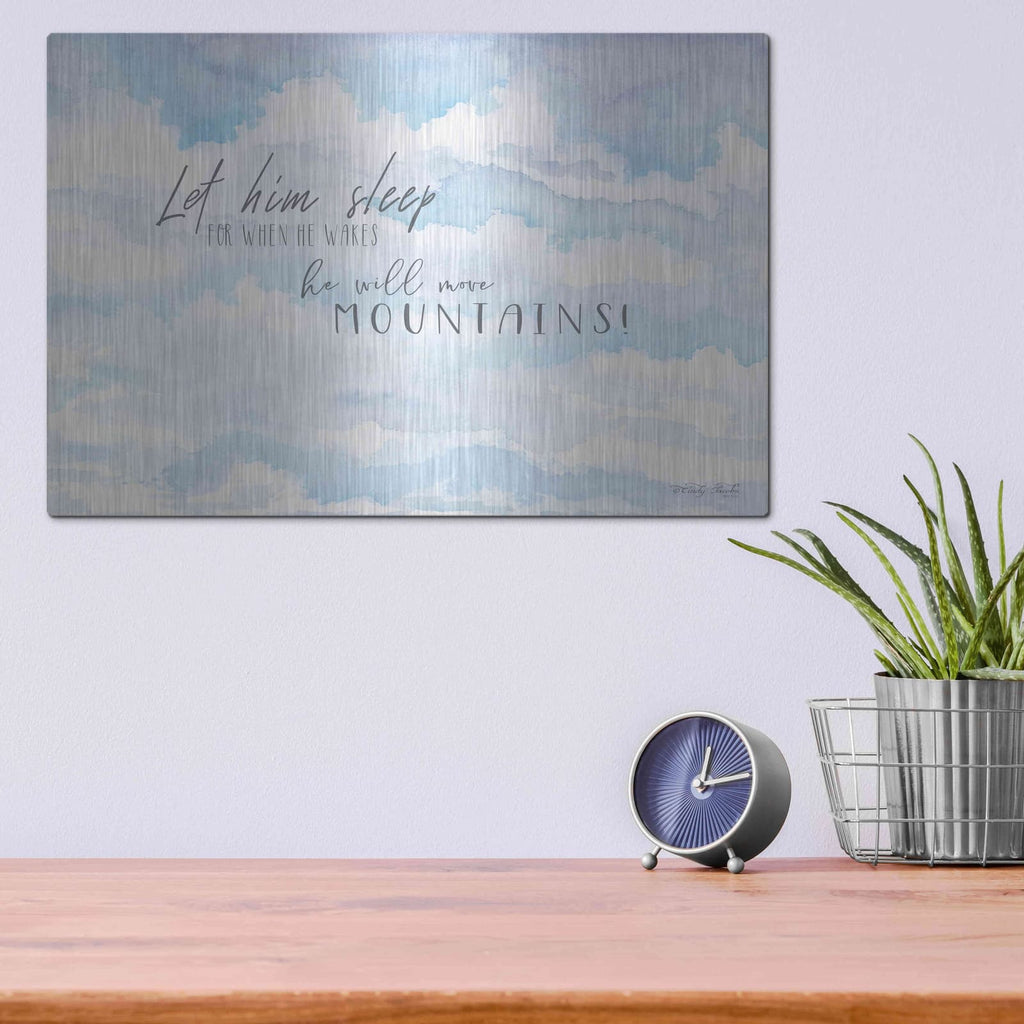 'Let Him Sleep' by Cindy Jacobs – Metal Wall Art, 16x12 room view