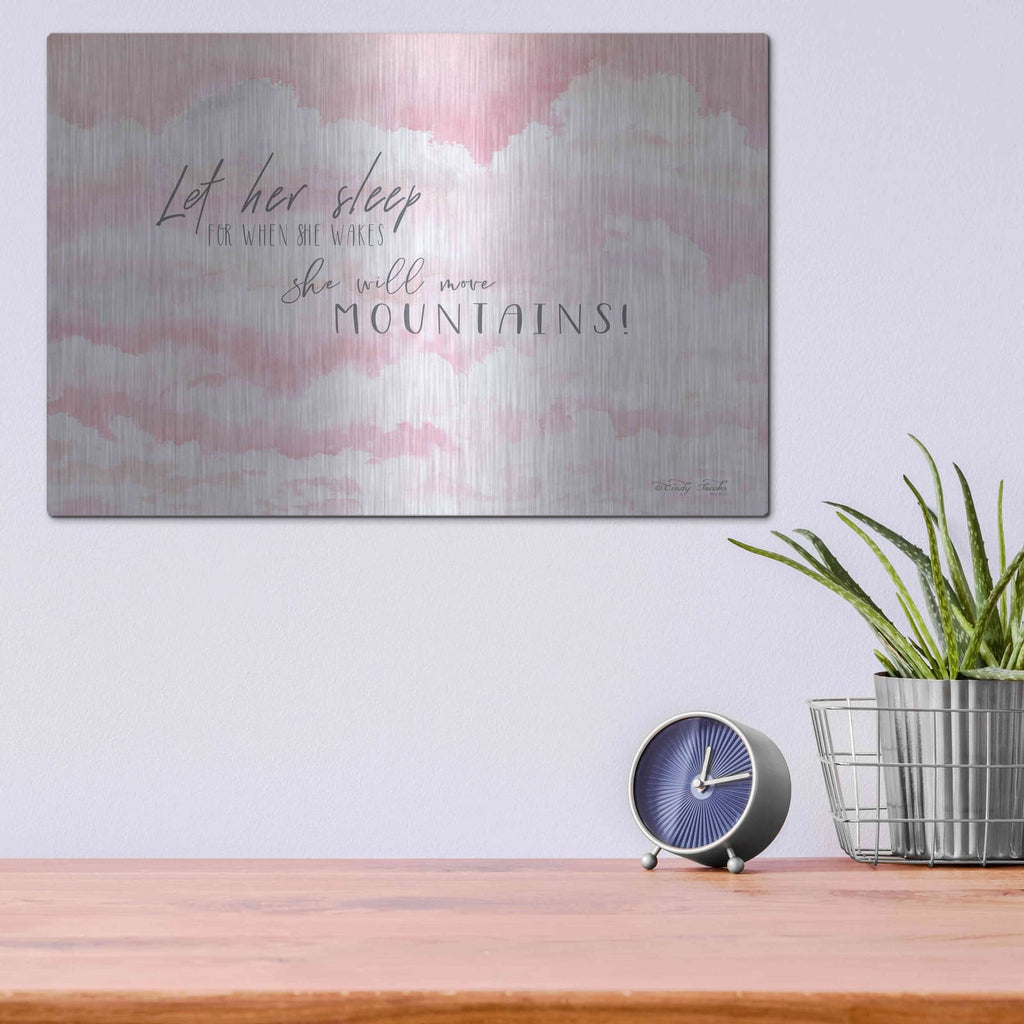 'Let Her Sleep' by Cindy Jacobs – Metal Wall Art, 16x12 room view