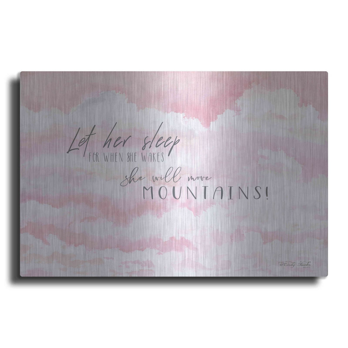 'Let Her Sleep' by Cindy Jacobs – Metal Wall Art
