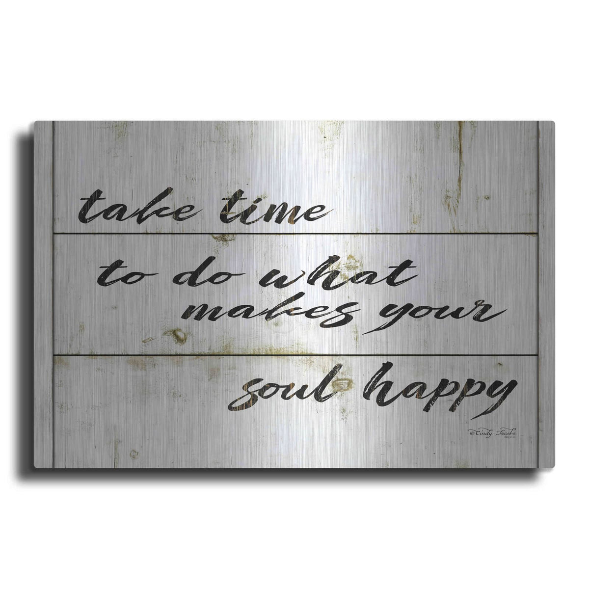 'Soul Happy' by Cindy Jacobs – Metal Wall Art