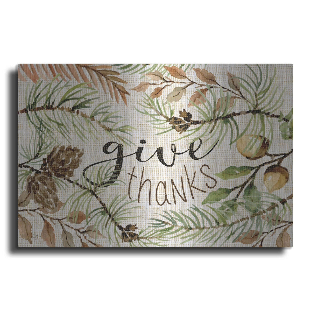 'Give Thanks' by Cindy Jacobs – Metal Wall Art