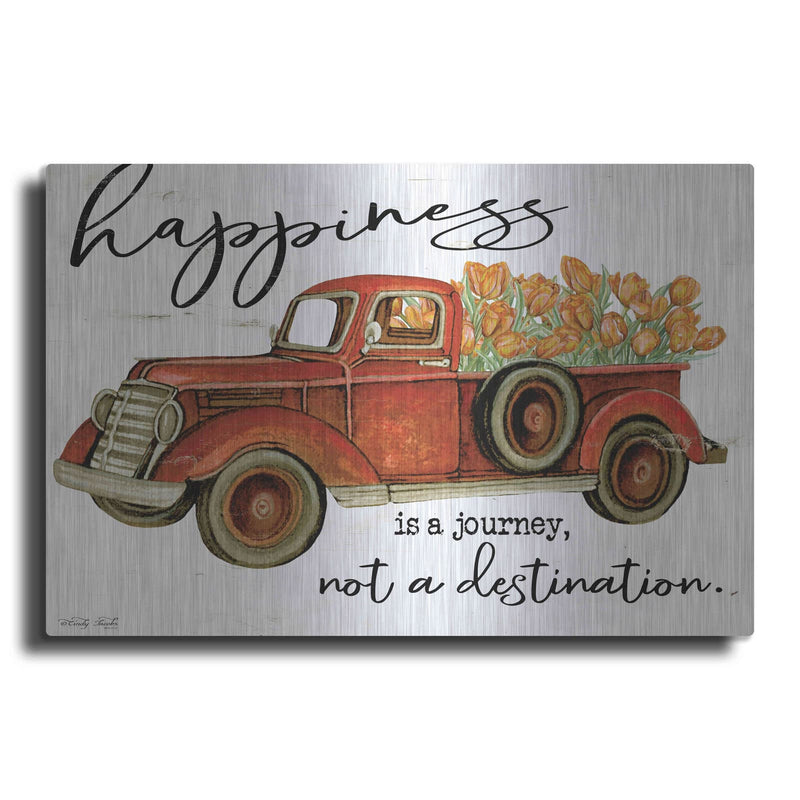 'Happiness is Yellow Flowers' by Cindy Jacobs – Metal Wall Art