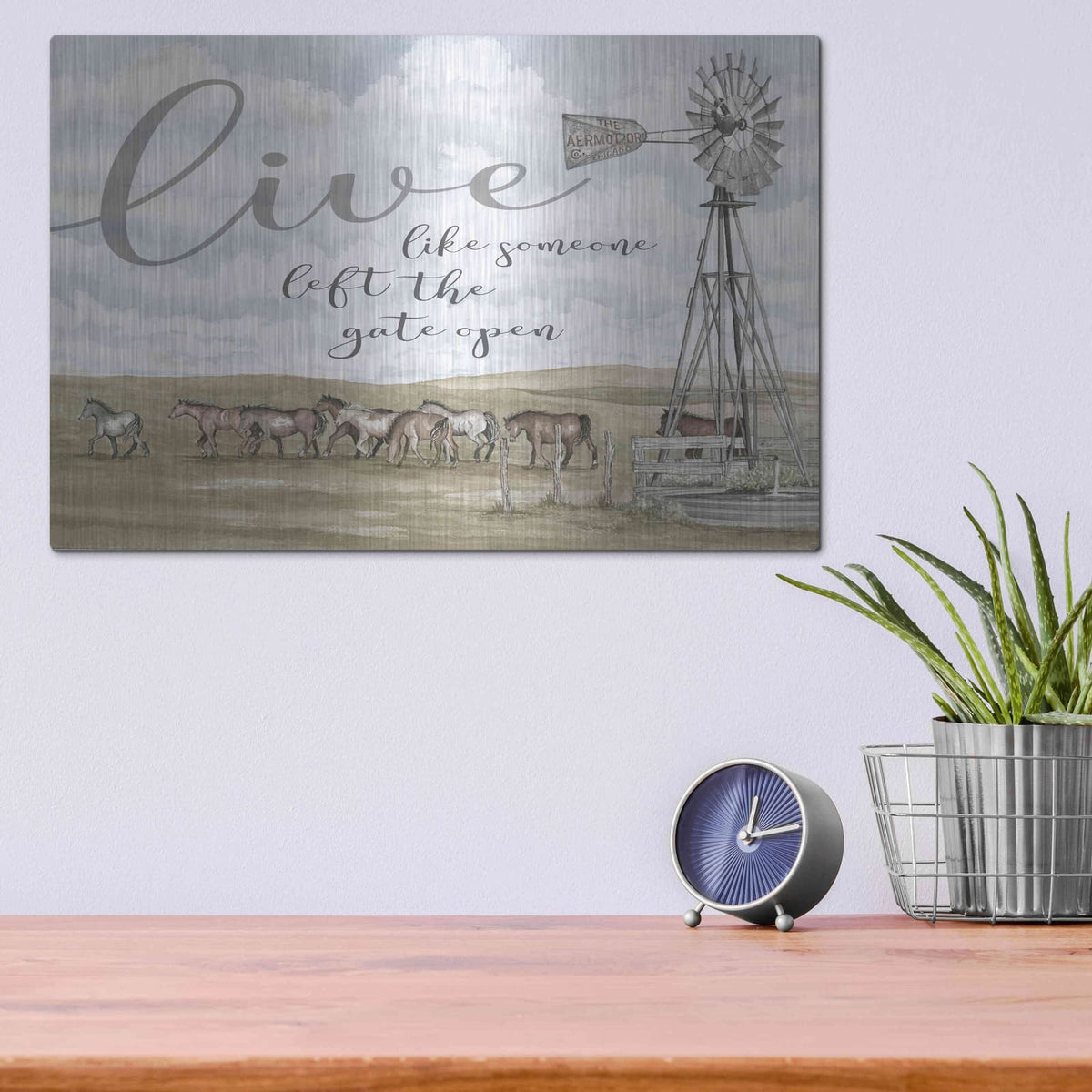 'Live Like Someone..' by Cindy Jacobs – Metal Wall Art, 16x12 room view