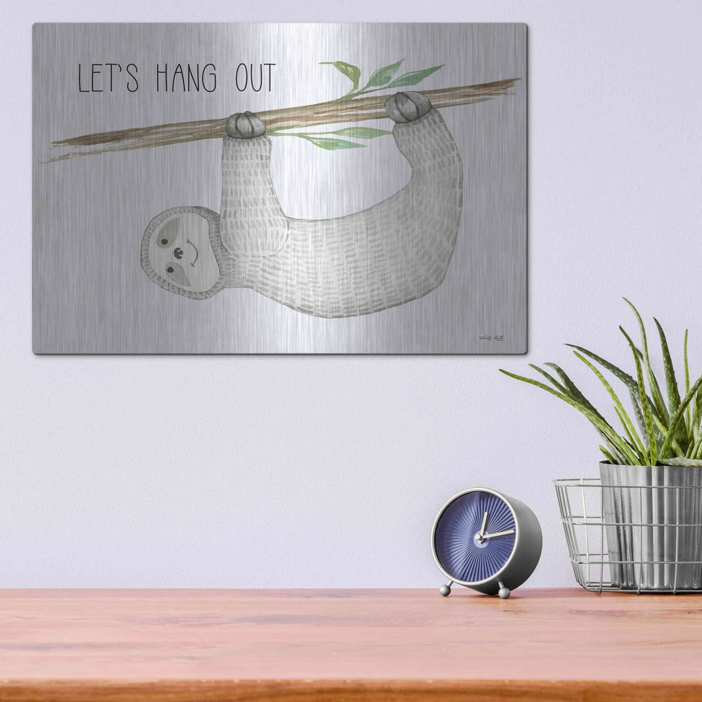 'Let's Hang Out' by Cindy Jacobs – Metal Wall Art, 16x12 room view