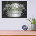 'Farmhouse Tulips' by Cindy Jacobs – Metal Wall Art, 16x12 room view