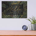 'Tropical Hello' by Cindy Jacobs – Metal Wall Art, 16x12 room view