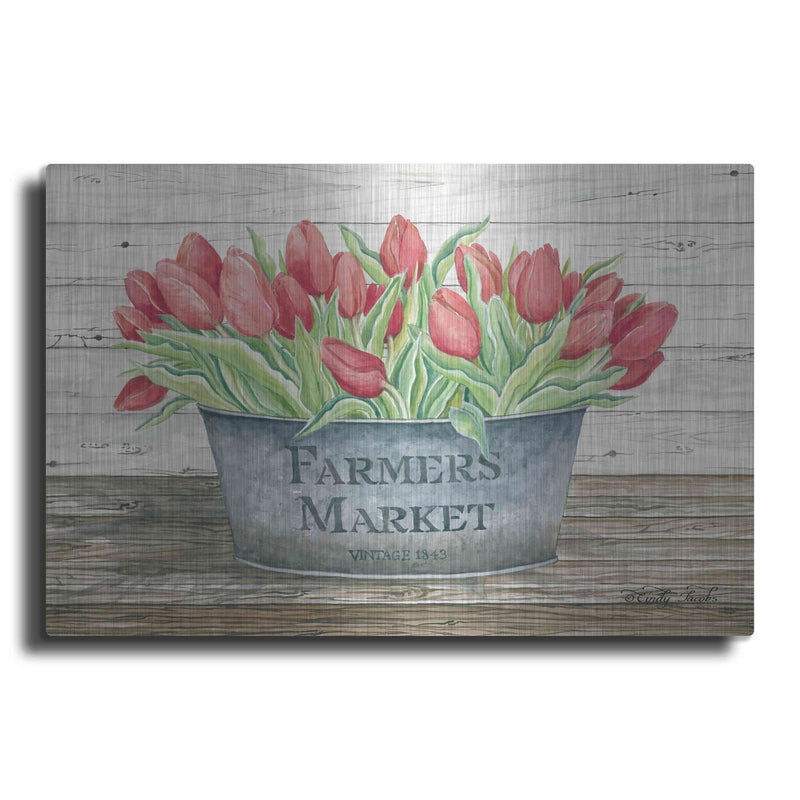 'Farmer's Market Tulips' by Cindy Jacobs – Metal Wall Art