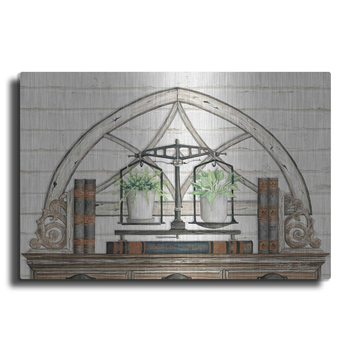 'All Things Near and Dear I' by Cindy Jacobs – Metal Wall Art