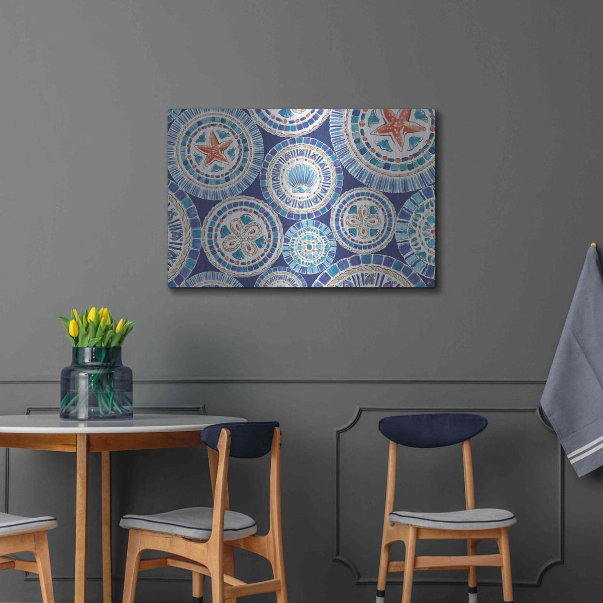 'Maritime XV' by Daphne Brissonnet – Metal Wall Art, 36x24 room view