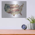 'USA Stand for the Flag' by Cindy Jacobs – Metal Wall Art, 16x12 room view