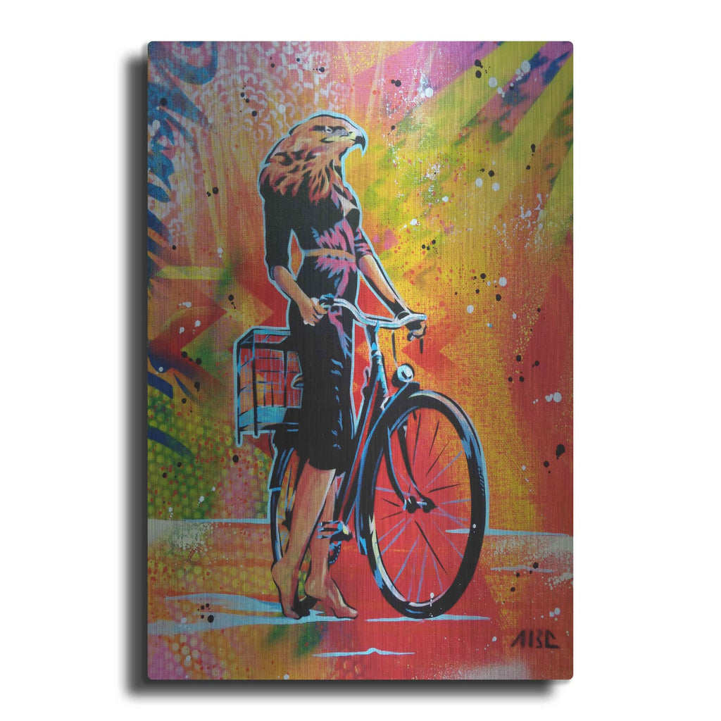'Cycle Soaring' by AbcArtAttack – Metal Wall Art