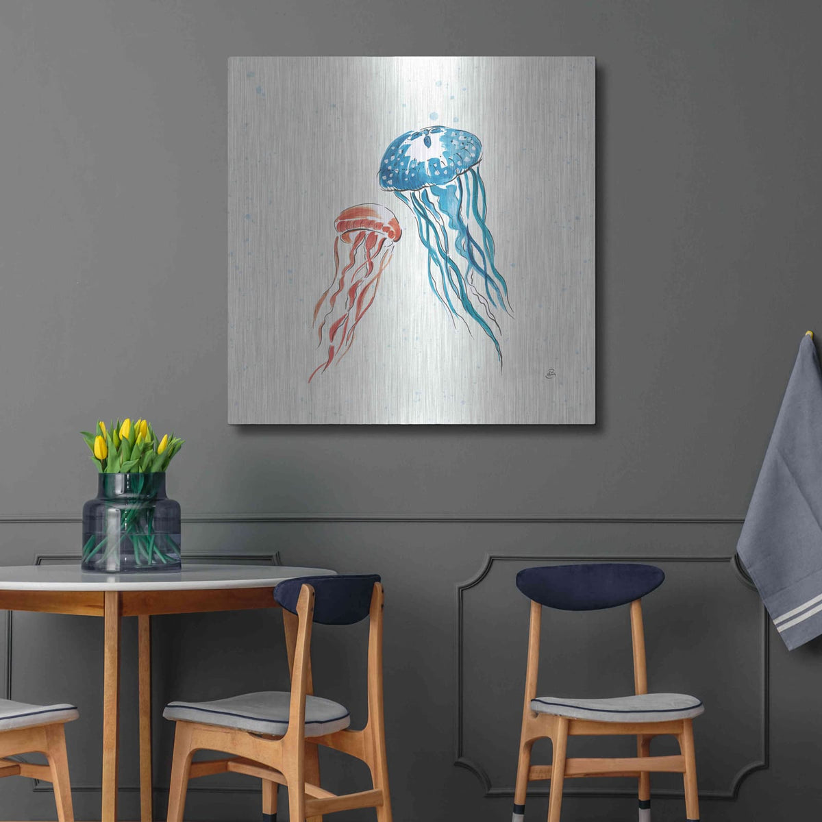 'Maritime VI' by Daphne Brissonnet – Metal Wall Art, 36x36 room view