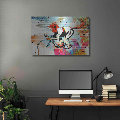 Luxe Metal Art 'Le Fox' by AbcArtAttack, Metal Wall Art,36x24