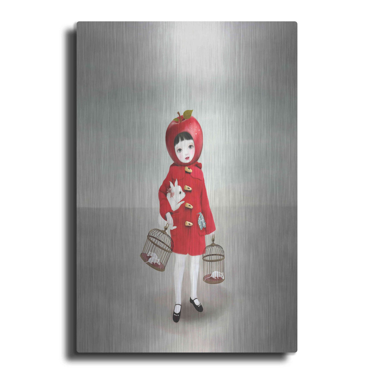 Luxe Metal Art 'Ruby' by Art & Ghosts, Metal Wall Art
