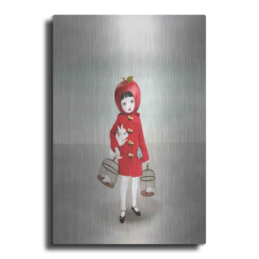 Luxe Metal Art 'Ruby' by Art & Ghosts, Metal Wall Art