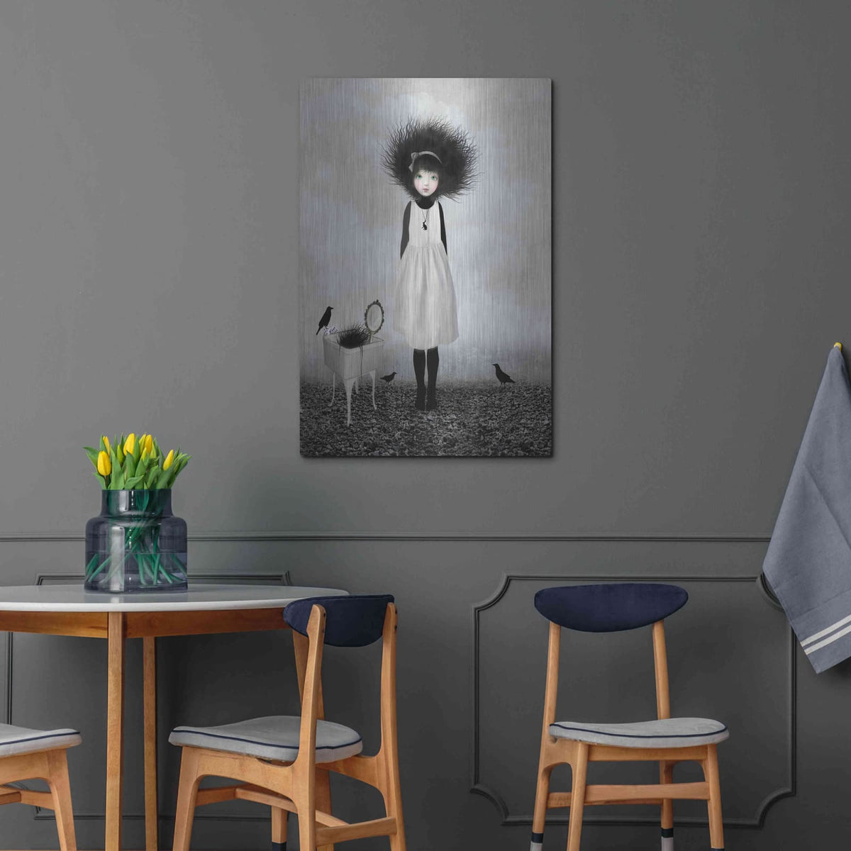 'Dulcimer' by Art and Ghosts – Metal Wall Art, 24x36 room view