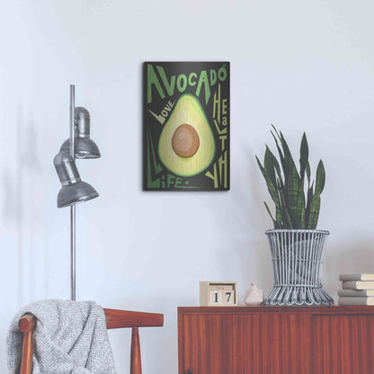 Luxe Metal Art 'Kitchen Avocado' by Ayse, Metal Wall Art,16x24