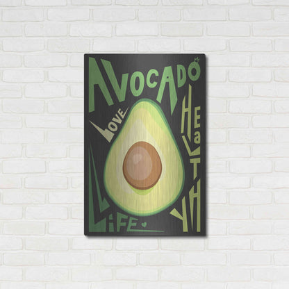 Luxe Metal Art 'Kitchen Avocado' by Ayse, Metal Wall Art,24x36