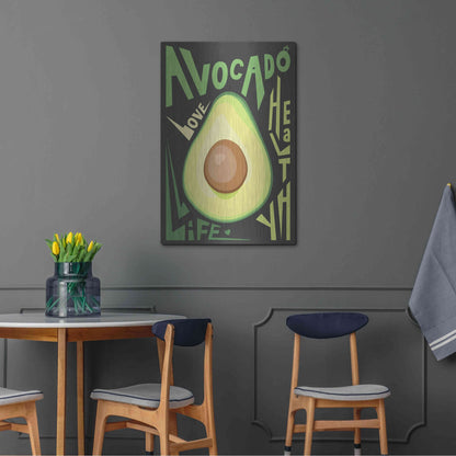 Luxe Metal Art 'Kitchen Avocado' by Ayse, Metal Wall Art,24x36