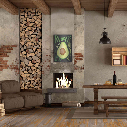 Luxe Metal Art 'Kitchen Avocado' by Ayse, Metal Wall Art,24x36