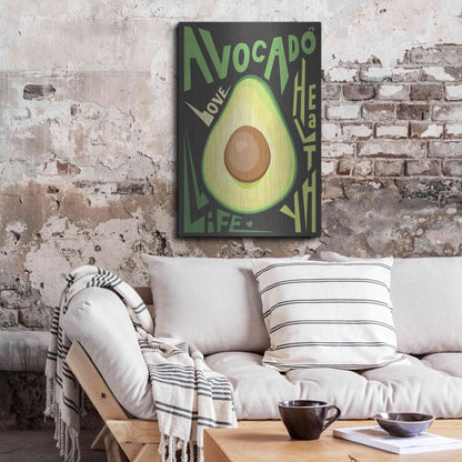 Luxe Metal Art 'Kitchen Avocado' by Ayse, Metal Wall Art,24x36