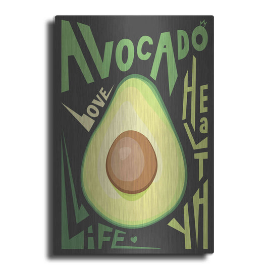 Luxe Metal Art 'Kitchen Avocado' by Ayse, Metal Wall Art