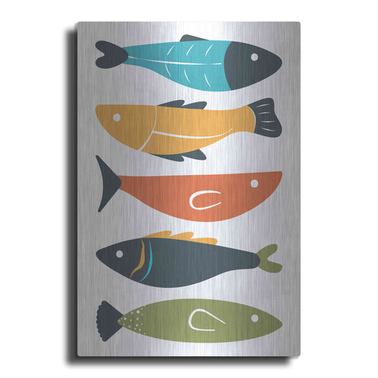 Luxe Metal Art 'Playful Fish' by Ayse, Metal Wall Art