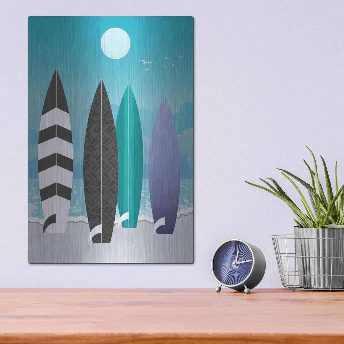 'Surfboards' by Ayse – Metal Wall Art, 12x16 room view