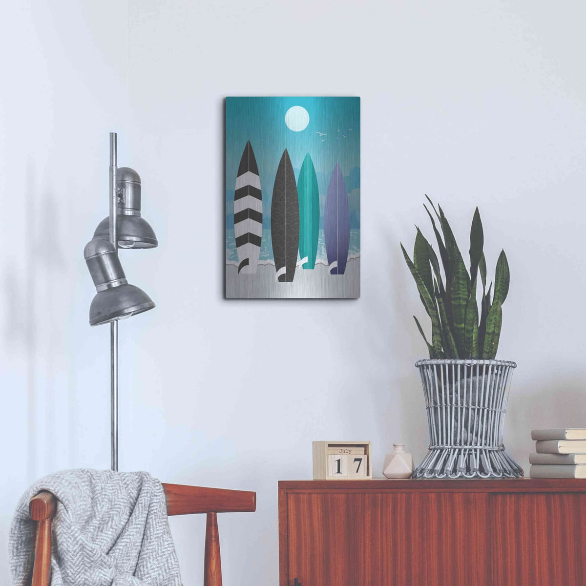 'Surfboards' by Ayse – Metal Wall Art, 16x24 room view