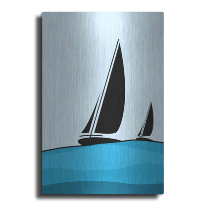 Luxe Metal Art 'Sailing' by Ayse, Metal Wall Art