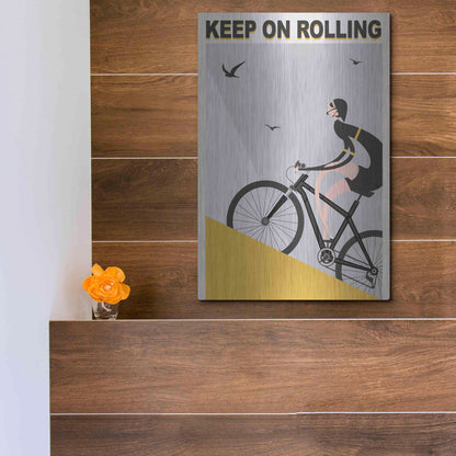 Luxe Metal Art 'Keel On Rolling' by Ayse, Metal Wall Art,12x16