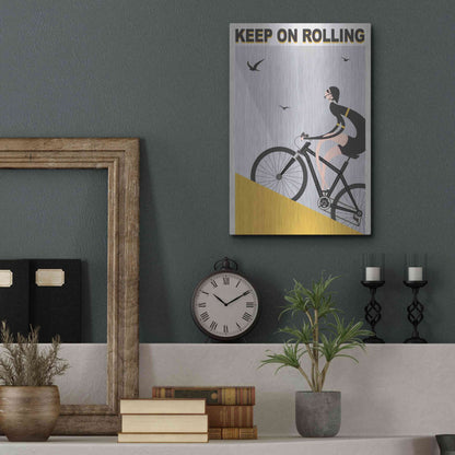 Luxe Metal Art 'Keel On Rolling' by Ayse, Metal Wall Art,12x16