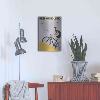 Luxe Metal Art 'Keel On Rolling' by Ayse, Metal Wall Art,16x24