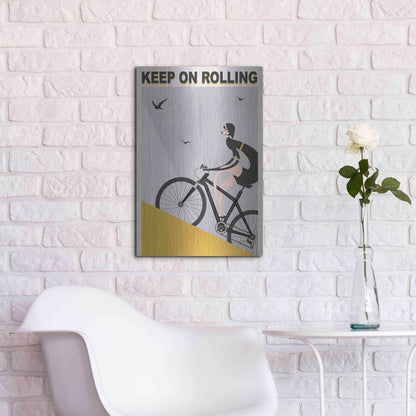Luxe Metal Art 'Keel On Rolling' by Ayse, Metal Wall Art,16x24