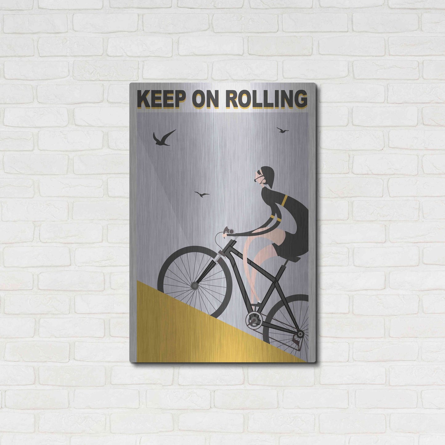 Luxe Metal Art 'Keel On Rolling' by Ayse, Metal Wall Art,24x36