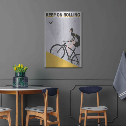 Luxe Metal Art 'Keel On Rolling' by Ayse, Metal Wall Art,24x36