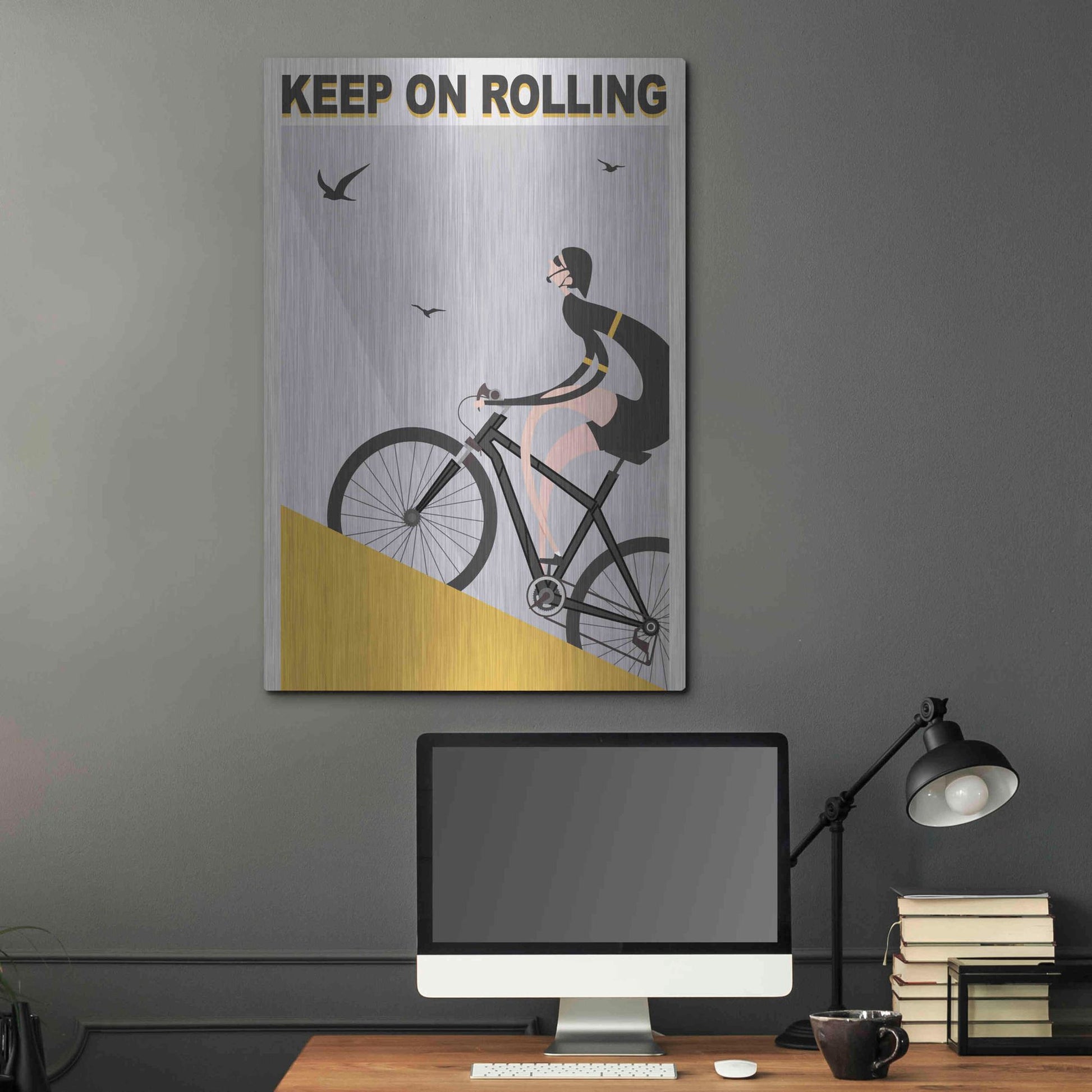 Luxe Metal Art 'Keel On Rolling' by Ayse, Metal Wall Art,24x36