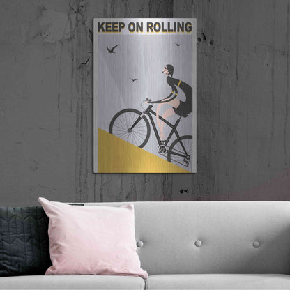 Luxe Metal Art 'Keel On Rolling' by Ayse, Metal Wall Art,24x36