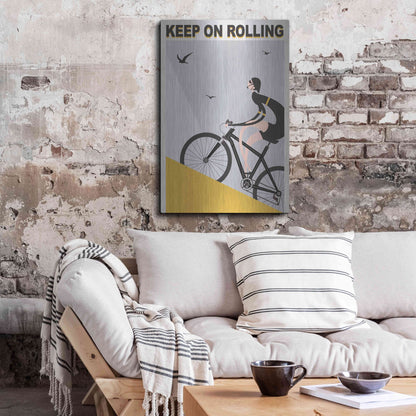 Luxe Metal Art 'Keel On Rolling' by Ayse, Metal Wall Art,24x36