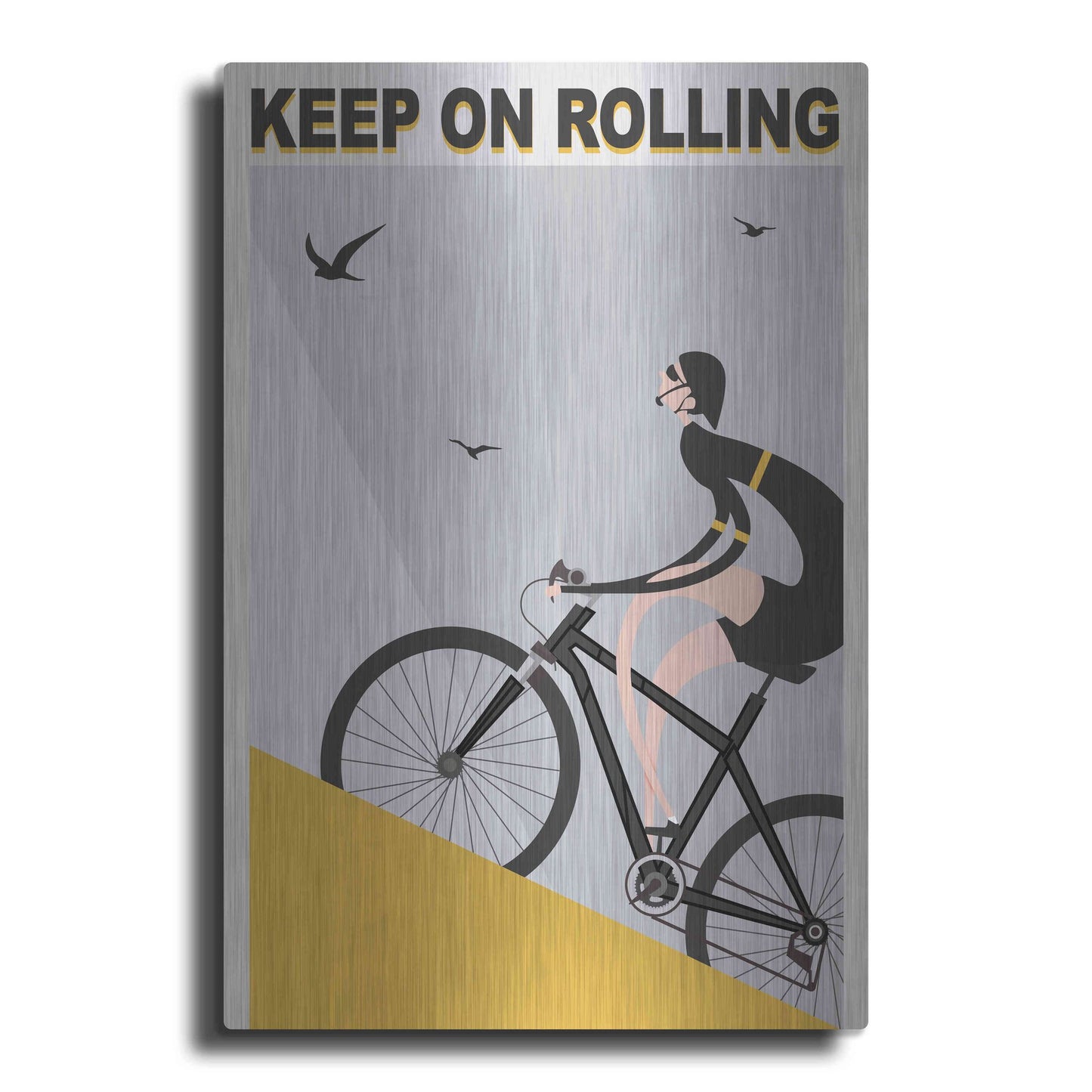 Luxe Metal Art 'Keel On Rolling' by Ayse, Metal Wall Art