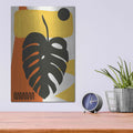 'Tropical Leaves Two' by Ayse – Metal Wall Art, 12x16 room view